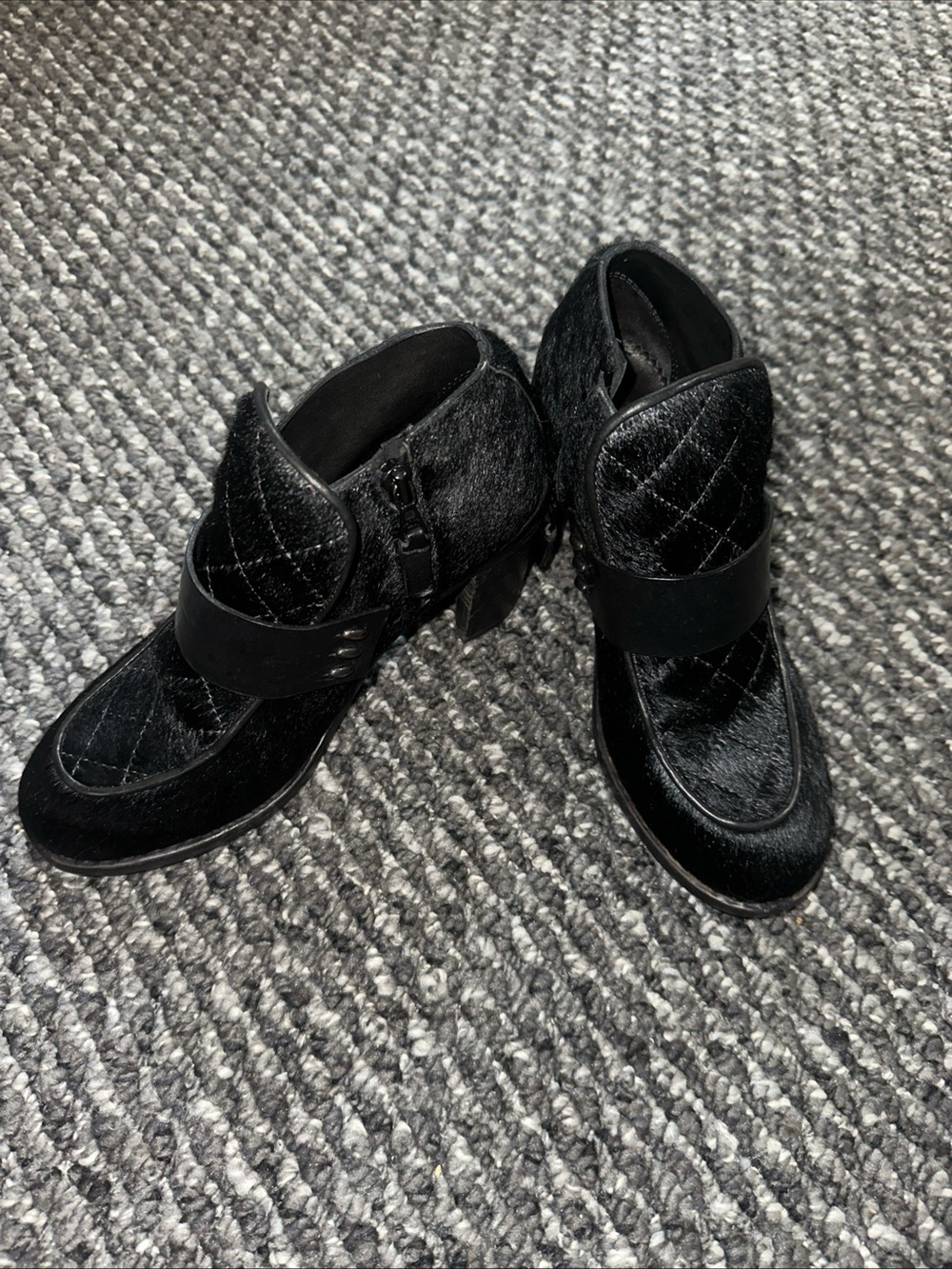 Rag and bone Black Quilted Ankle Boots for women’s